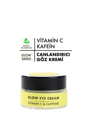 Glow Eye Cream- Vitamin C & Kafein I?çeren Canlandırıcı Göz Kremi Göz Cevresi Kremi - 1