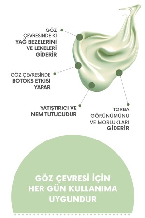 Canlandırıcı ve Kırışıklık Karşıtı Salatalık Özlü Göz Çevresi Maskesi 50 ml - 5