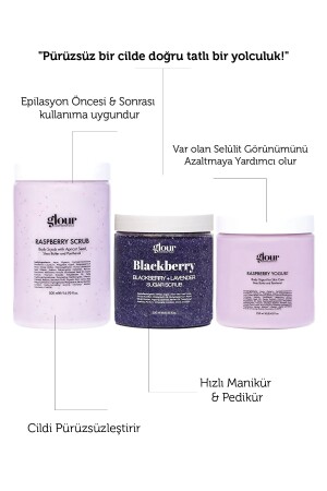 Canlandırıcı Ve Nemlendirici Ahududu & Blackberry Peeling Ve Body Yogurt Seti üçlüset000 - 3