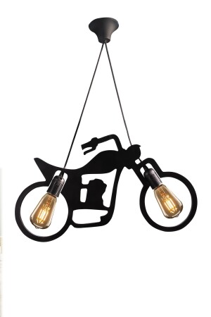 Çapır Motor Fahrrad Kronleuchter Pendelleuchte Moderne Rustikale Dekorative Retro 2-teilige Lampe UTSRM00000038 - 6