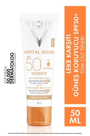 Capital Soleil Farbiger Anti-Makel-Sonnenschutz LSF 50 für alle Hauttypen, 50 ml - 2