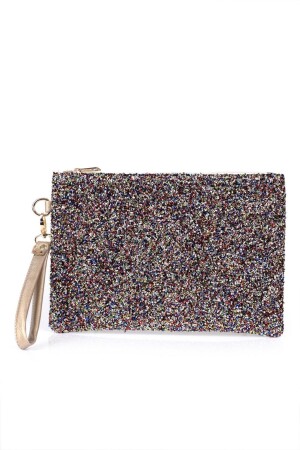 Capone Boncuklu Paris 220 Multi Kadın Clutch Çanta - 8