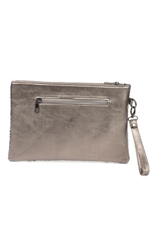 Capone Boncuklu Paris 220 Platin Kadın Clutch Çanta 356-Z003-ETİ-220-001 - 9