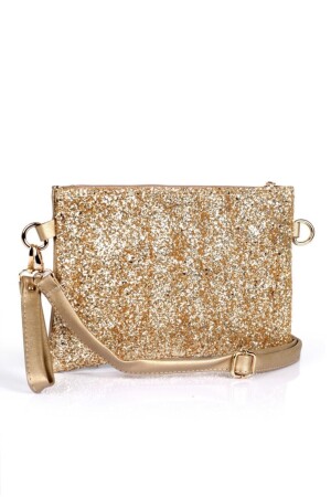 Capone Paillettenbesetzte Paris 220 Gold Damen-Clutch - 3