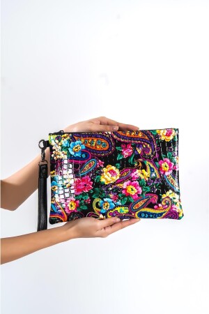 Capone Paris Siyah Kadın Clutch Çanta - 13