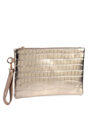 Capone Rugan Kroko Desenli Paris 220 Kadın Clutch Çanta 356-Z003-VRK-220-000 - 8