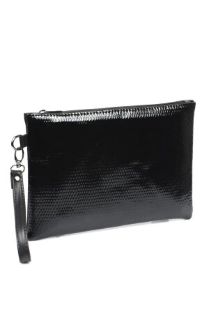 Capone Rugan Yılan Desenli Paris Siyah Kadın Clutch Çanta 356-Z003-RPT-01-0001 - 2