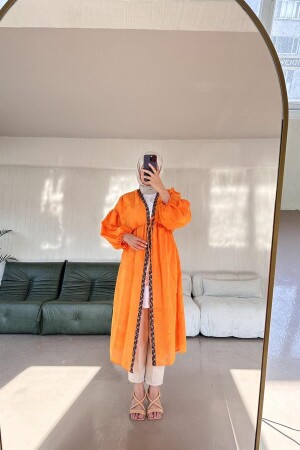 Carina Kimono mit Ballonärmeln ORANGE - 2