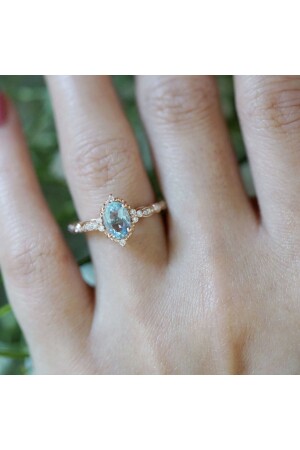 Carly Vintage Aquamarin-Ring - 4