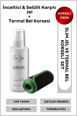 Çatlak Ve Selülit Karşıtı Bölgesel Inceltici - Vücut Sıkılaştırıcı 150 Ml Slim Jel-korse - 2