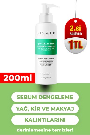 Çay Ağacı Özlü Yüz Temizleme Jeli 200 ml - 2