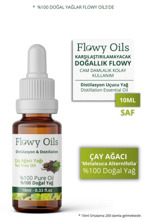 Çay Ağacı Yağı %100 Doğal Bitkisel Uçucu Yağ Tea Tree Oil 10ml - 2