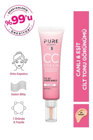 Cc Cream Spf50 Pa Elfenbein 30 ml - 2