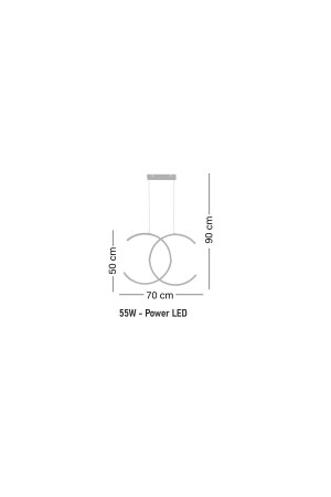 Celia Daylight LED Gelb Pendelleuchte Kronleuchter LMR-8007-FG - 6