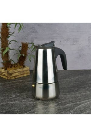 Çelik Moka 4 Pot Cezve -240ml. thn75391 - 1