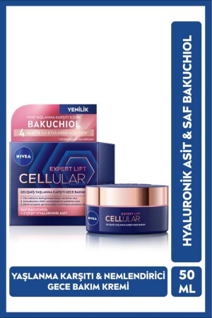 Cellular Expert Lift Anti-Aging-Nachtgesichtscreme 50 ml, reines Bakuchiol, Hyaluronsäure 998892 - 3