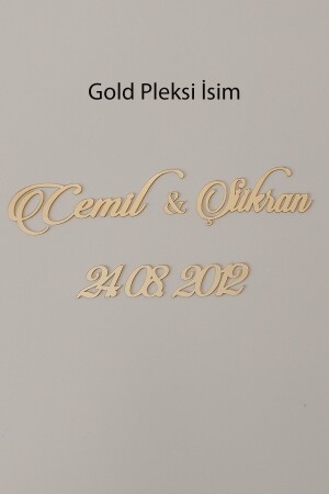 Çerçeveler Için Gold Pleksi Isimlik Ve Tarih! Parlak Pleksi Isimlik Ve Tarihlikler! - 2