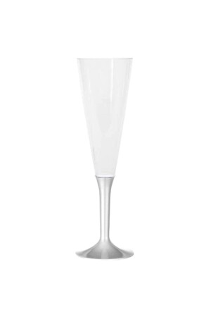 Champagnerglas aus Kunststoff (10 Stück), graue Farbe - 3