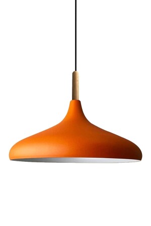 Champion Orange Einzel-Kronleuchter aus Holz, Hängelampe, Wohnzimmer, Küche, Café, Boutique-Lampe, Beleuchtung, Kronleuchter - 9