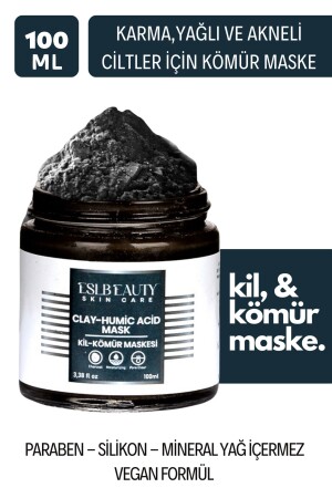 Charcoal Arındırıcı Siyah Nokta Karşıtı Gözenek Sıkılaştırıcı Işıltı Veren Kil-Kömür Maske 100ml TYC6KGYTTN168727905383292 - 2