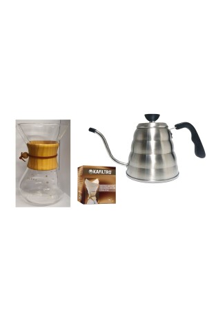 Chemex 800 ml Filterpapierabdeckung Barista Kettel 1200 mlset grsbrg-chmx-1200ml - 2