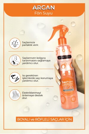 Çift Fazlı Argan Turuncu Fön Suyu 400 Ml - 4