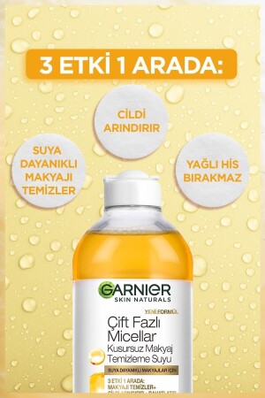 Çift Fazlı Micellar Kusursuz Makyaj Temizleme Suyu 400 ml - 4