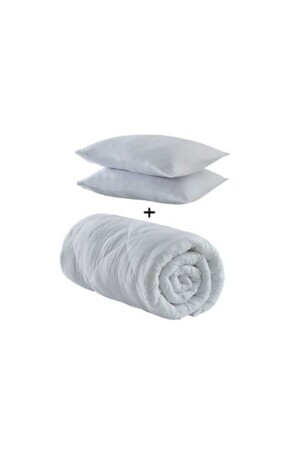 Çift Kişilik Microfiber Yazlık Ince Yorgan 2 Yastık - 2