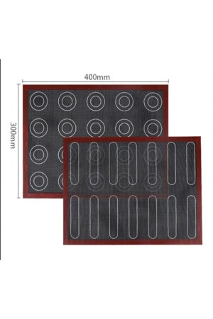 Çift Taraflı Delikli Makaron Ve Ekler Pişirme Matı Silpatı 30x40cm 10102503202206 - 4