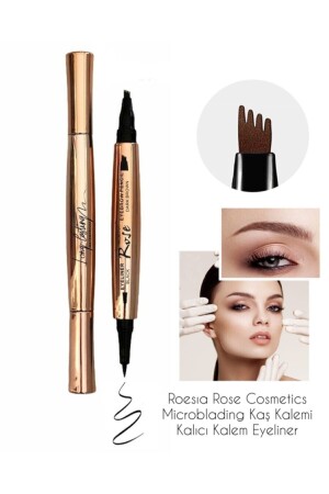 Çift Taraflı Kalıcı Kaş Kalemi & Kalem Eyeliner - 2