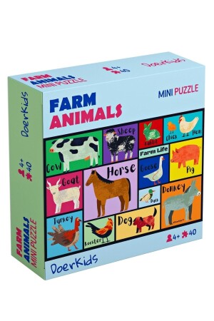 Çiftlik Hayvanları Mini Puzzle 40 Parça 4 Yaş - 2