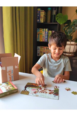 Çiftlik Sevimli Inek Mini Puzzle 40 Parça 4 Yaş - 5