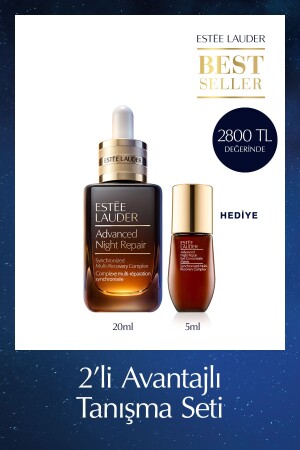 Cilt Bakım Seti - Advanced Night Repair Serum 20ml - Eye Matrix Göz Kremi 5ml- Hyalüronik Asit - 2