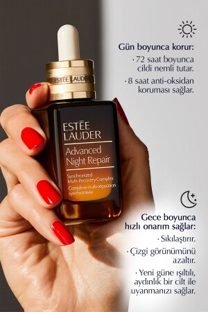 Cilt Bakım Seti - Advanced Night Repair Serum 20ml - Eye Matrix Göz Kremi 5ml- Hyalüronik Asit - 6