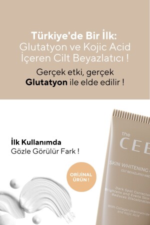 Cilt Beyazlatıcı Aydınlatıcı Glutatyonlu Leke Karşıtı Krem Kolajen- Niacinamide & Kojik Asitli 50 ml - 6