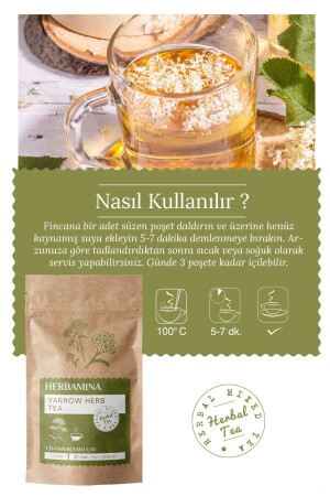 Civanperçemli Karışık Bitki Çayı (YARROW HERB TEA) 1-5grx30 Saşet - 3