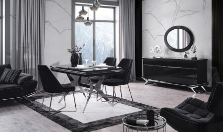 Clara Black Silver Esszimmer - 12