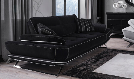 Clara Schwarzes Sofa - 6