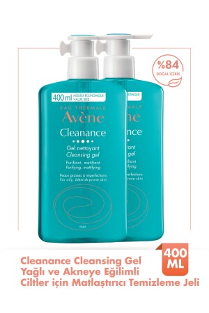 Cleanance Gel Yüz Yıkama Jeli Nettoyant Cleansing Gel 400 Ml 2'li Avantaj Set - 2