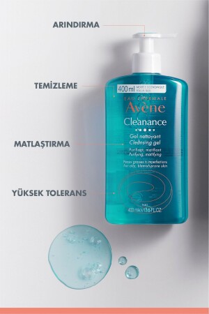 Cleanance Gel Yüz Yıkama Jeli Nettoyant Cleansing Gel 400 Ml 2'li Avantaj Set - 5