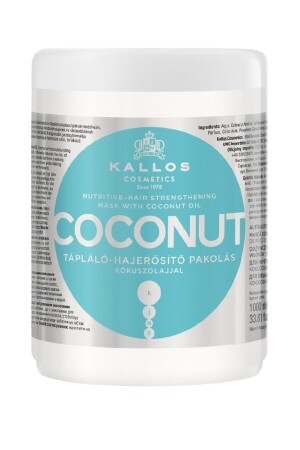 Coconut Hindistan Cevizi Yağı Içeren Güçlendirici Ve Besleyici Saç Bakım Maskesi 1000ml - 3