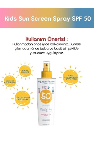 Çocuk Güneş Koruyucu Sprey Spf50 200ml Uva Uvb Koruması- Suya Dayanıklı- Leke Önleyici - 7