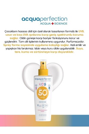 Çocuk Güneş Koruyucu Sprey Spf50 200ml Uva Uvb Koruması- Suya Dayanıklı- Leke Önleyici - 8