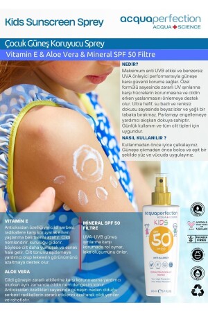 Çocuk Güneş Koruyucu Sprey Spf50 200ml Uva Uvb Koruması- Suya Dayanıklı- Leke Önleyici - 9