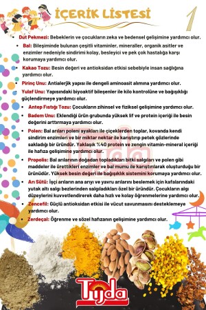 Çocuk Vitamin Katkılı Kids Kakaolu Kilo Aldırıcı Macun 200 Gr - 7