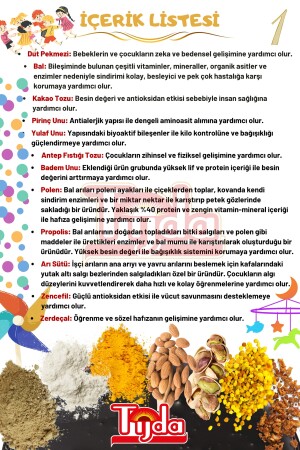 Çocuk Vitamin Katkılı Kilo - Aldırıcı Kids Kakaolu Macun 320 gr TJD-KIDSMCN-320GR - 8