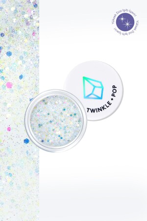 Çok Amaçlı Kullanım İçin Yoğun Sim İçerikli Jel Glitter Twinkle Pop Jelly Glitter (#4 White Banzzak) - 3