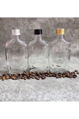 Coldbrew Şişesi Cam Şefaff Siyah Plastik Kapak (5 ADET) BNM001 - 4