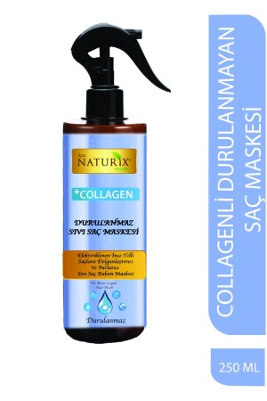 Collagen Bakım Sıvı Saç Maskesi 250 Ml Durulanmaz Elektriklenme Karşıtı Dolgunlaştırıcı Parlatıcı N-296275 - 1