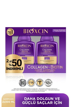 Collagen & Biotin Extra Volume & Plumping Shampoo 300 ml – Vorteilsset mit 2 Stück - 3